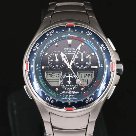 CITIZEN ECO-DRIVE STARS & STRIPES SAILHAWK JR4000-55L.avi