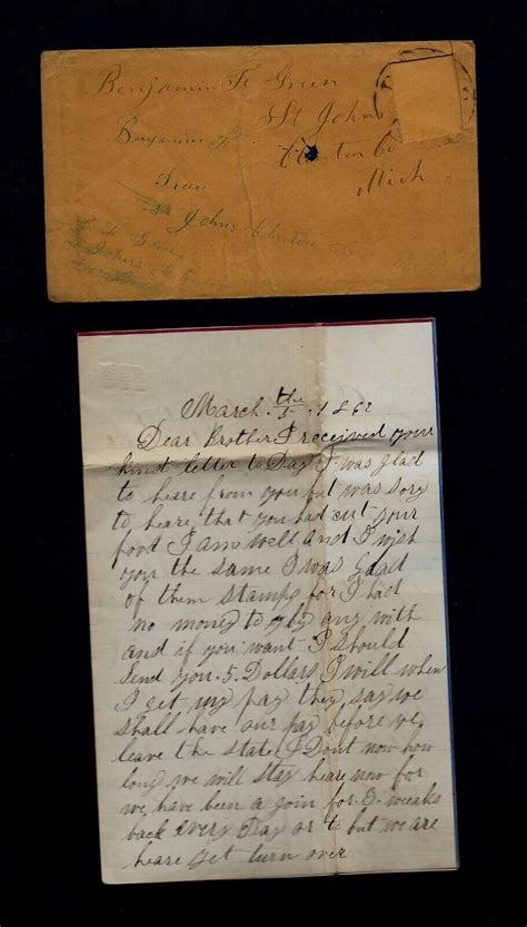 CIVIL WAR LETTER - 5th PA Infantry - Mustering at Harrisburg