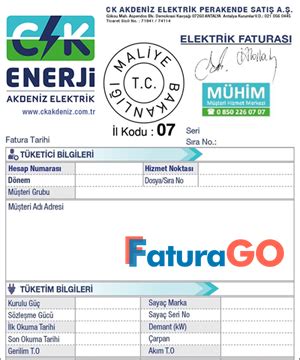 CK-Akdeniz Fatura Öde Hemen Sorgula ve Öde FaturaGO.