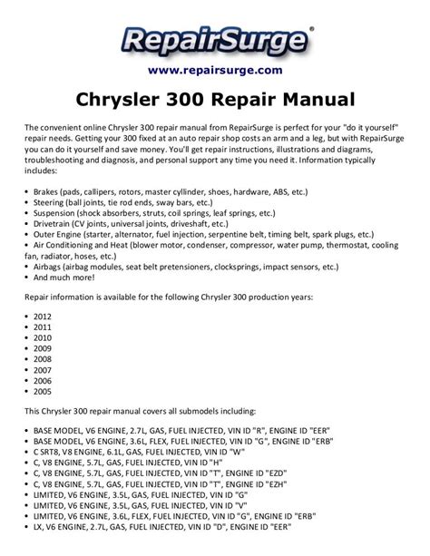 CL 300 Repair Manual