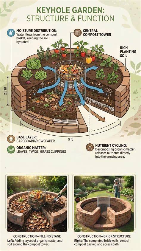 CLASSIC 8x12 Keyhole Composting Garden - Vita - raincitystudios.com