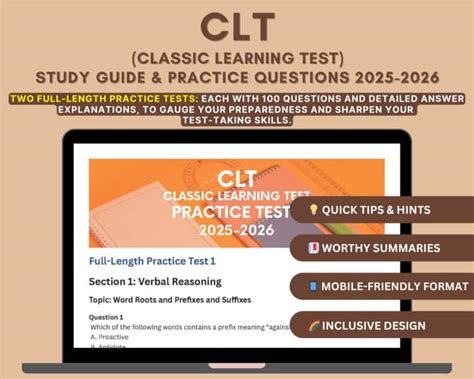 Classic Learning Test (CLT) - Assessments for Grades 3-12 - wintechmobiles.com