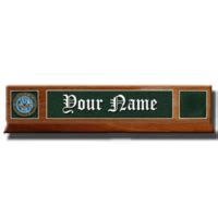 Classic Mahogany Desk Nameplate - Plaques and Patches - muktibox.com