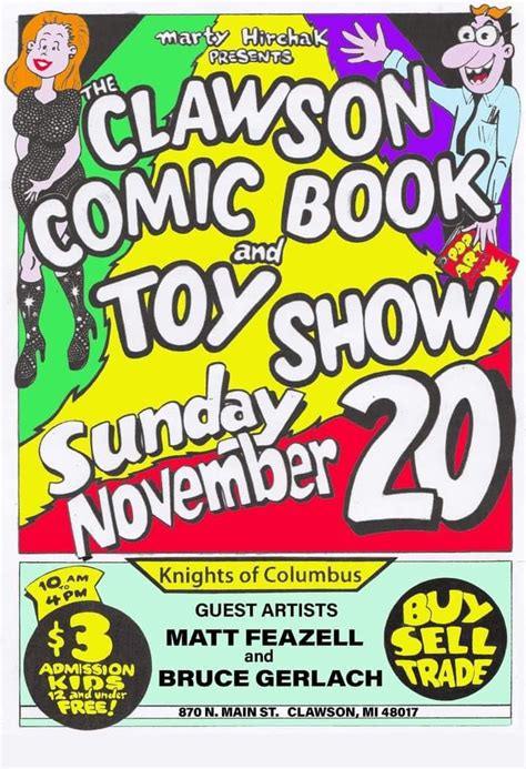 CLAWSON COMIC BOOK and TOY SHOW - Facebook