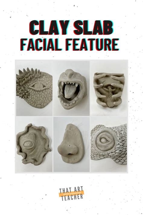 Clay Facial Feature Slab Lesson - THAT ART TEACHER - muktibox.com