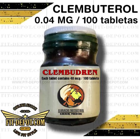 CLEMBUDREN (CLEMBUTEROL) - 40 mcg – 100 Tabs KARACHI …