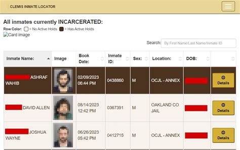 CLEMIS Inmate Locator