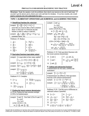 CLEP PreCalculus Practice Test 2 PDF Download Free PDF