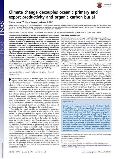 Climate Change, Ecology Climate change and oceanic … - raincitystudios.com