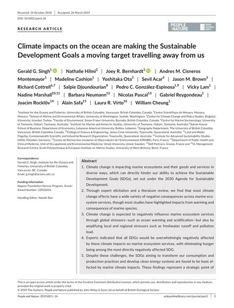 Climate impacts on the ocean are making the Sustainable Development ... - raincitystudios.com