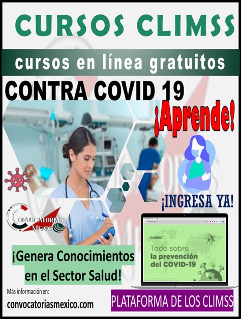 CLIMSS Conoce los cursos gratuitos de #CLIMSS 💻 https://.climss.imss …