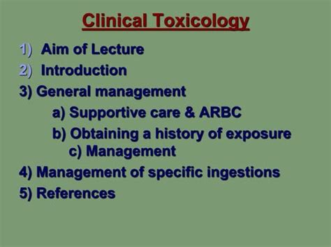 Clinical Toxicology - an overview | ScienceDirect Topics - wintechmobiles.com
