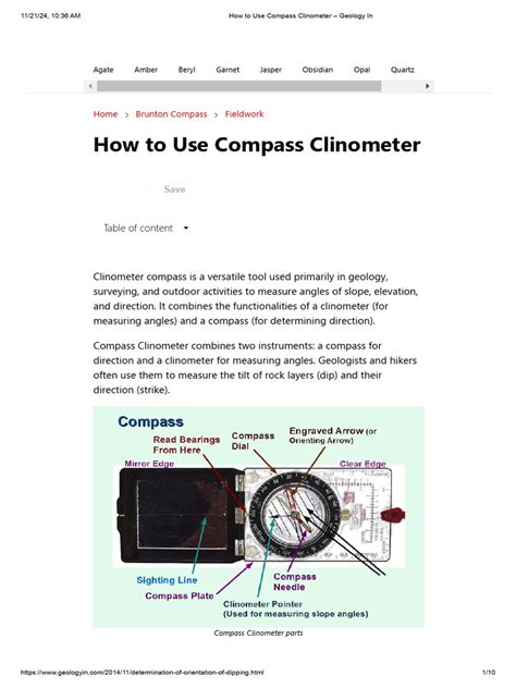 Clinometer Compass Usage in Geology | PDF - wintechmobiles.com