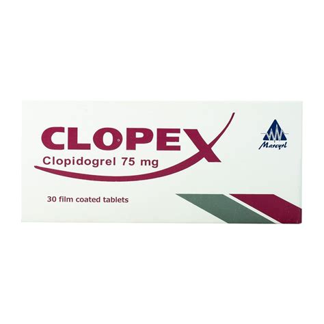 CLOPEX - AGREL 75 MG 30 TAB