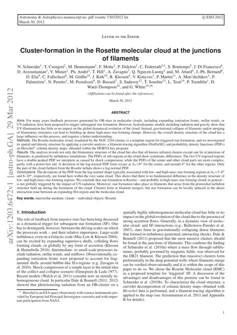 Cluster-formation in the Rosette molecular cloud at the junctions of ... - wintechmobiles.com