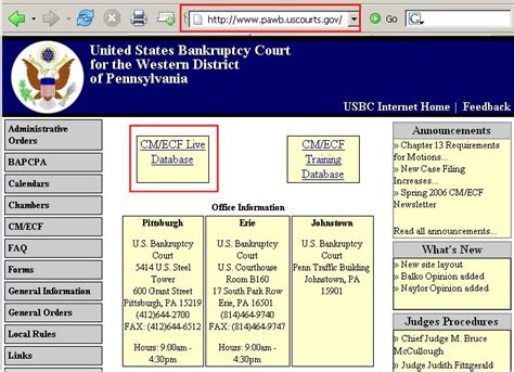 CM/ECF and PACER / Access and Information Western District of ...