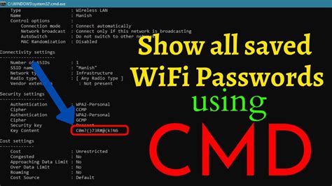 CMD : find all Wi-Fi password using CMD windows 7/8/10/11 ...