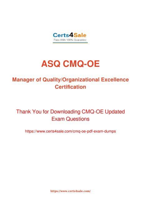 CMQ-OE PDF Demo