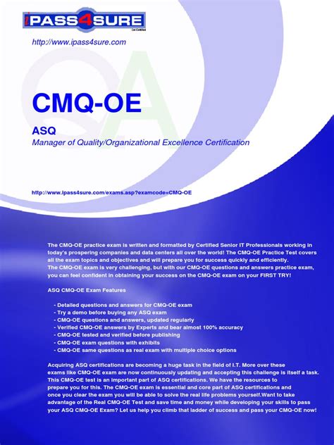 CMQ-OE PDF Testsoftware