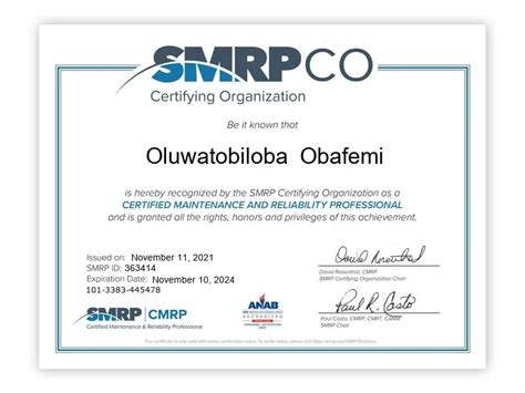 CMRP Zertifikatsdemo