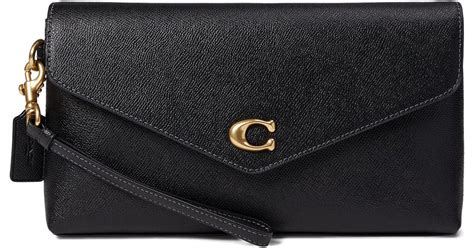 COACH Wyn Crossgrain Leather Clutch Wristlet Dillard