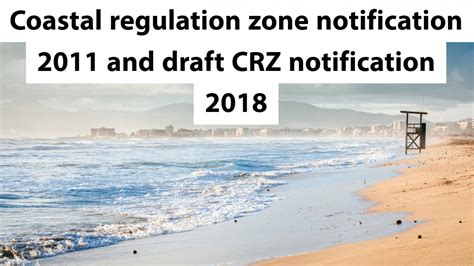 COASTAL REGULATION ZONE NOTIFICATION MINISTRY OF …