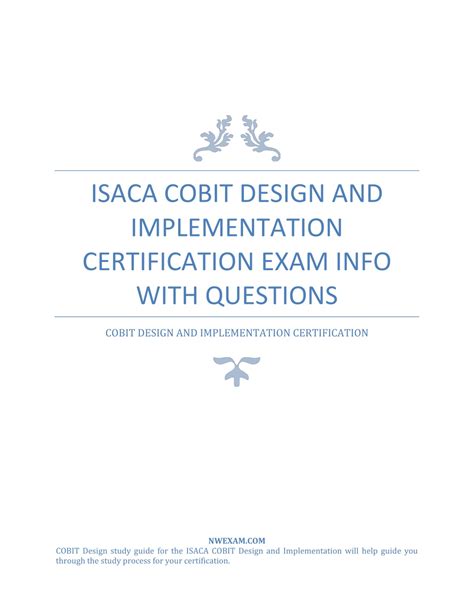 COBIT-Design-and-Implementation Valid Exam Vce