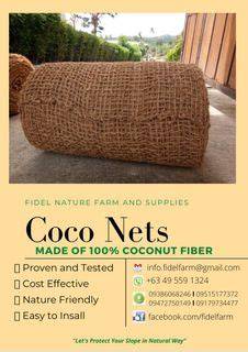 Coco nets, coco logs bamboo pegs... - Jayson Rosales Jebulan - raincitystudios.com