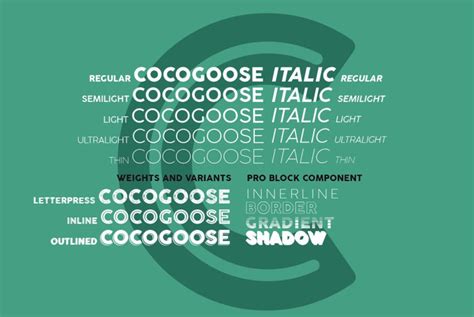 Cocogoose Pro Font Family - 1001 Fonts - muktibox.com