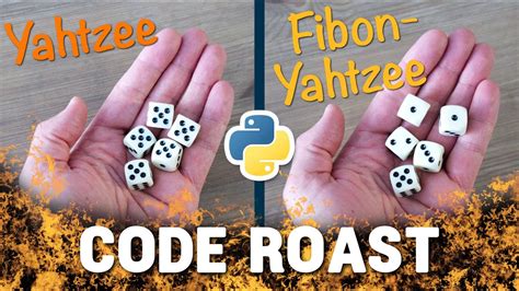 CODE ROAST Yahtzee New Python code refactoring series! YouTube