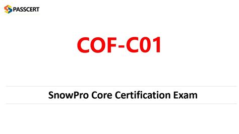 COF-C01 Prüfungsinformationen