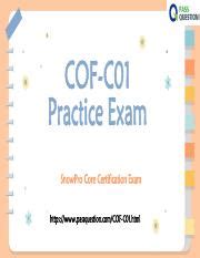 COF-C01 Trainingsunterlagen