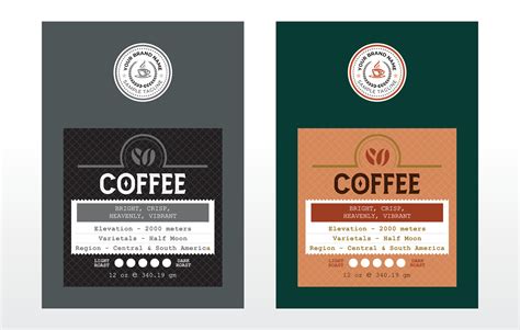 Coffee Label Design Vectors - Freepik - muktibox.com