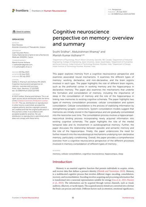 COGNITIVE NEUROSCIENCE OF HUMAN MEMORY - Annual Reviews - muktibox.com