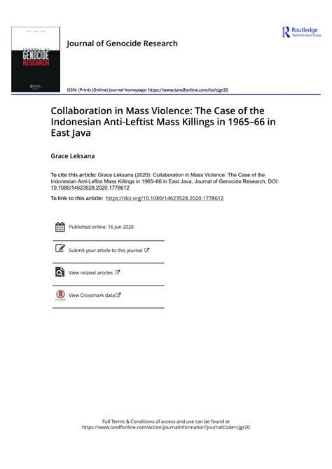 Collaboration in Mass Violence: The Case of the Indonesian Anti-Leftist ... - wintechmobiles.com