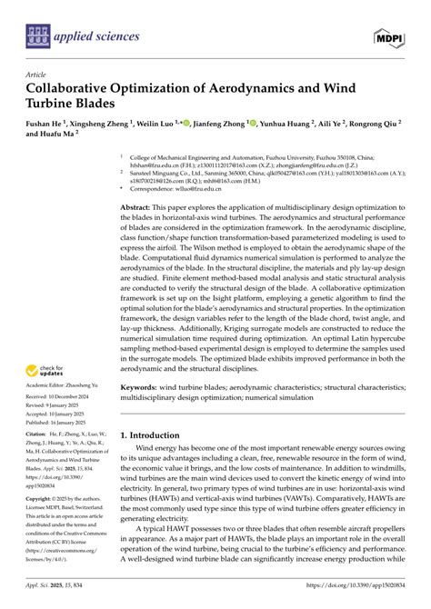 Collaborative Optimization of Aerodynamics and Wind … - wintechmobiles.com