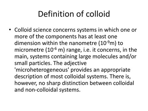 Colloidal Systems: Definition and Characteristics - wintechmobiles.com