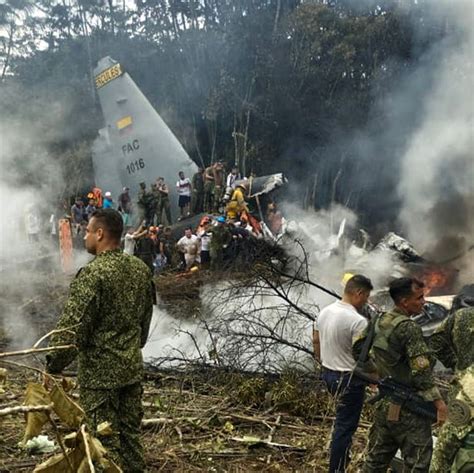 Colombia military plane crashes into huge fireball with 66 confirmed ... - raincitystudios.com