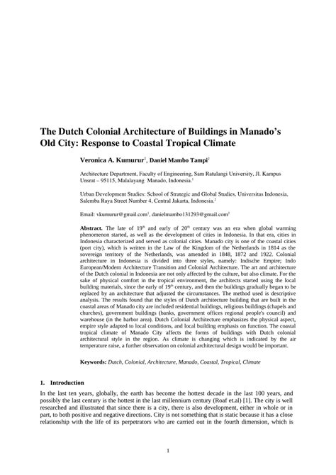 Colonial Architecture's Response to the Tropical ... - ResearchGate - wintechmobiles.com