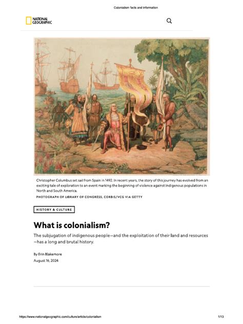 Colonialism facts and information | National Geographic - wintechmobiles.com
