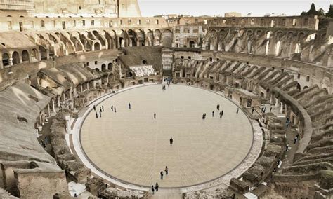 Colosseum Arena Floor View Rome Gladiator Perspective - wintechmobiles.com