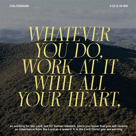 COLOSSIANS 3:23 - WORK