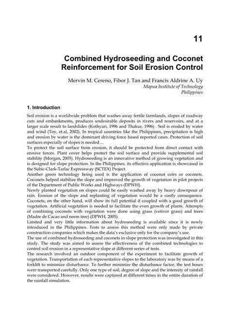 Combined Hydroseeding and Coconet Reinforcement for Soil Erosion … - raincitystudios.com