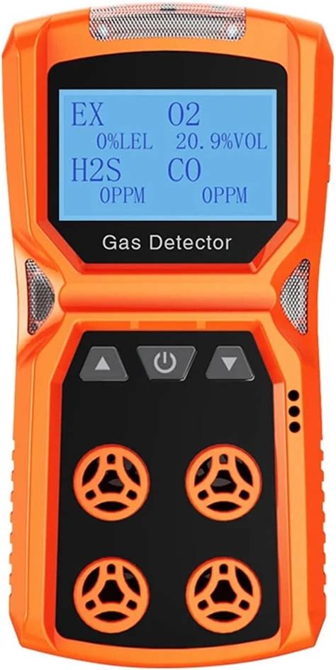 Combustible Gas Detector for O2 H2S CO LEL - Portable 4-in-1 Monitor - coolestguyplanet.net