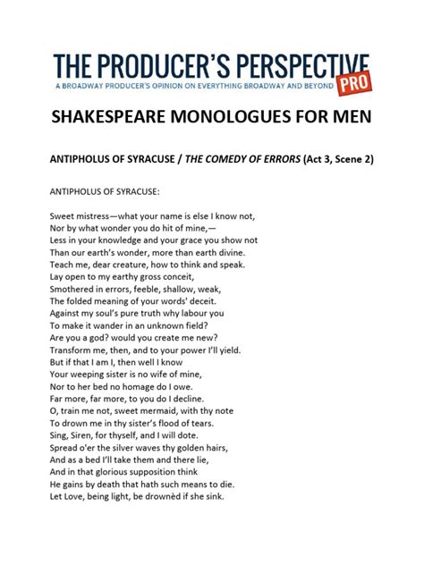 Comedic Monologues for Men - Daily Actor: … - muktibox.com