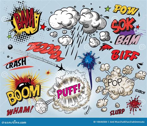 Comic book elements stock vector. Illustration of color - muktibox.com