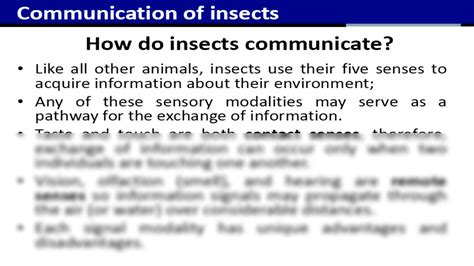 COMMUNICATION IN INSECTS : A REVIEW - muktibox.com