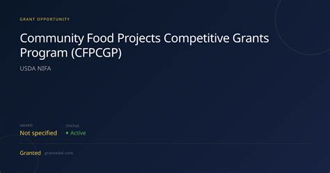 Community Food Projects Competitive Grants Program (CFPCGP) - raincitystudios.com