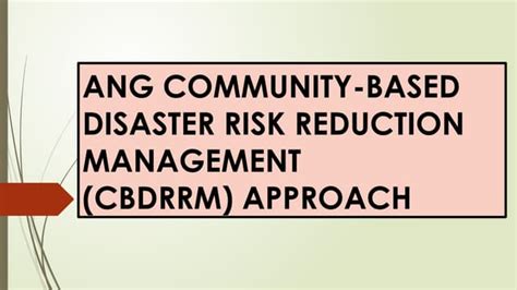 Community-Based Disaster Risk Reduction and Management … - raincitystudios.com