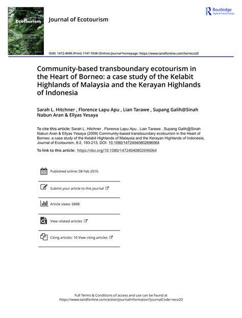 Community-based transboundary ecotourism in the … - raincitystudios.com